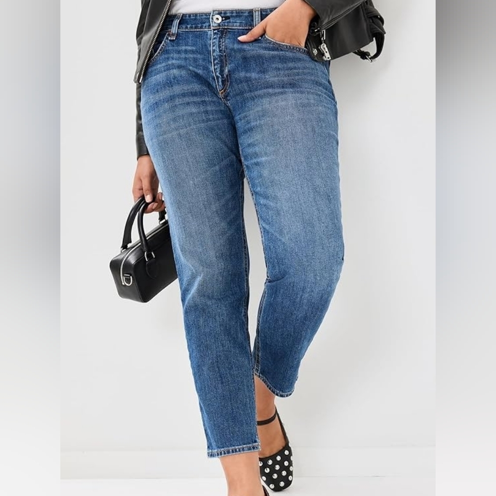 Rag & Bone Dre Low-Rise Slim Boyfriend Ankle Jeans Size 26